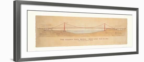 Golden Gate Bridge-Craig Holmes-Framed Art Print