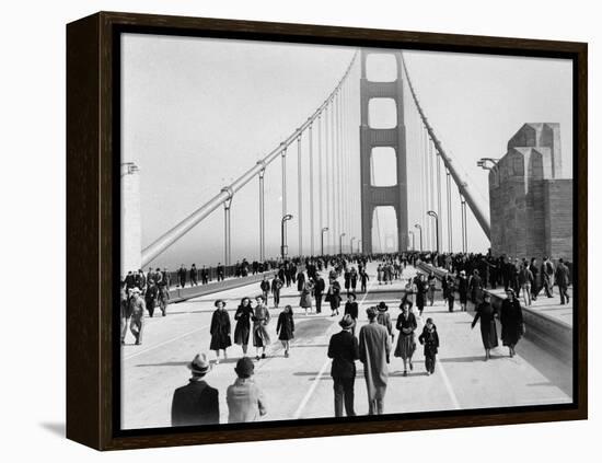 Golden Gate Opening, San Francisco, California, c.1937-null-Framed Premier Image Canvas