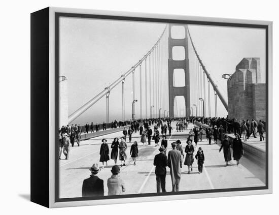 Golden Gate Opening, San Francisco, California, c.1937-null-Framed Premier Image Canvas