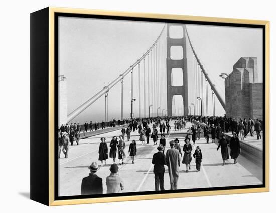 Golden Gate Opening, San Francisco, California, c.1937-null-Framed Premier Image Canvas