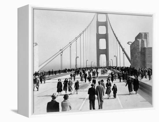 Golden Gate Opening, San Francisco, California, c.1937-null-Framed Premier Image Canvas