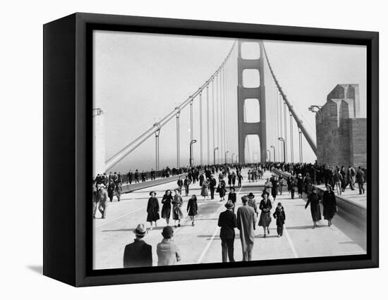 Golden Gate Opening, San Francisco, California, c.1937-null-Framed Premier Image Canvas