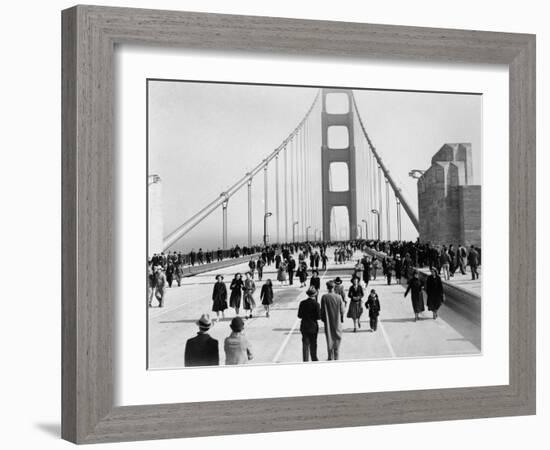 Golden Gate Opening, San Francisco, California, c.1937-null-Framed Photographic Print