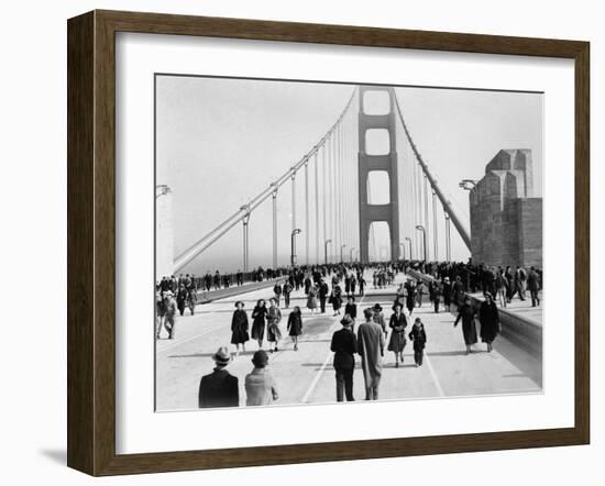 Golden Gate Opening, San Francisco, California, c.1937--Framed Photographic Print