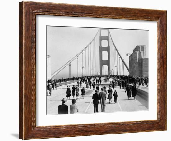 Golden Gate Opening, San Francisco, California, c.1937-null-Framed Photographic Print