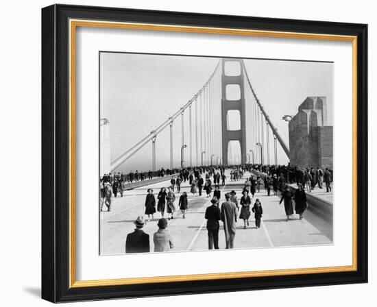 Golden Gate Opening, San Francisco, California, c.1937-null-Framed Photographic Print