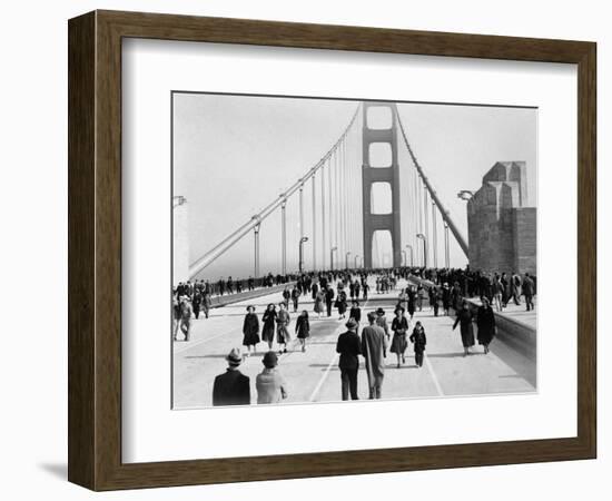 Golden Gate Opening, San Francisco, California, c.1937--Framed Photographic Print