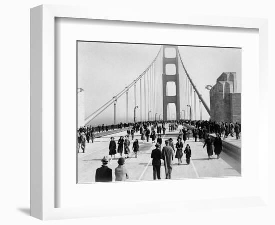 Golden Gate Opening, San Francisco, California, c.1937--Framed Photographic Print