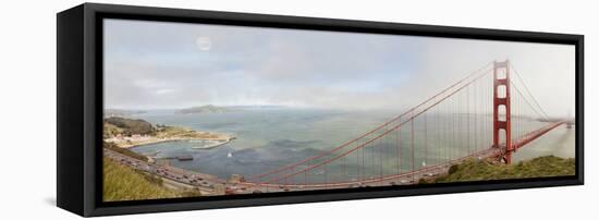 Golden Gate Panorama, San Francisco, California '11-Monte Nagler-Framed Premier Image Canvas