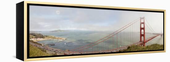 Golden Gate Panorama, San Francisco, California '11-Monte Nagler-Framed Premier Image Canvas