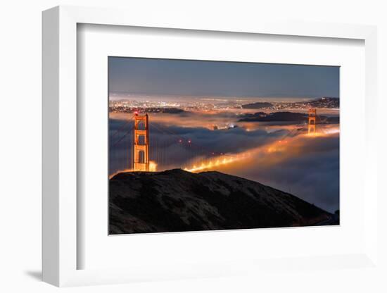 Golden Gate Pocket Resting in Fog San Francisco Bay Area-Vincent James-Framed Premium Photographic Print