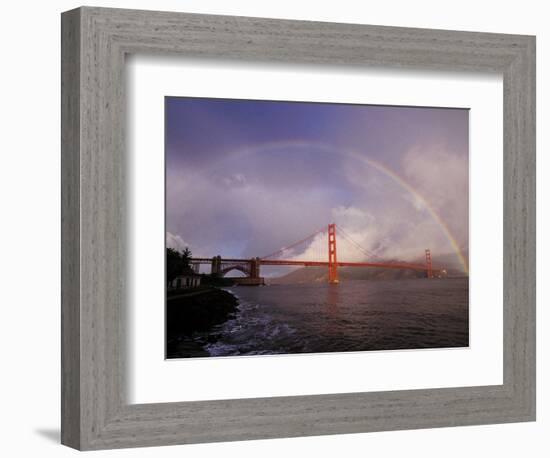 Golden Gate Rainbow-Abraham Lustgarten-Framed Photographic Print