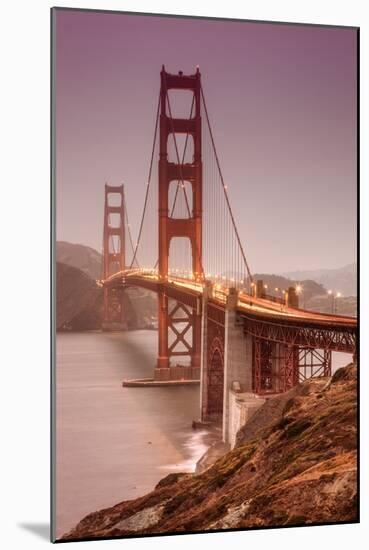 Golden Gate, Smokey Evening-Vincent James-Mounted Photographic Print