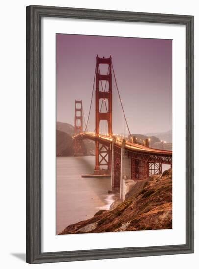 Golden Gate, Smokey Evening-Vincent James-Framed Photographic Print