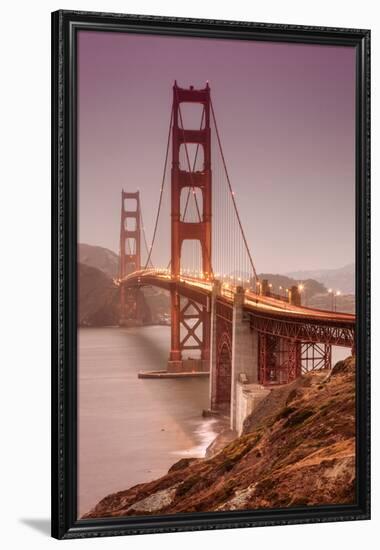 Golden Gate, Smokey Evening-Vincent James-Framed Photographic Print