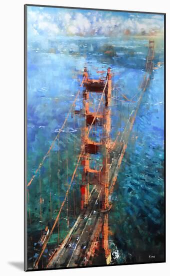 Golden Gate Sun-Mark Lague-Mounted Art Print