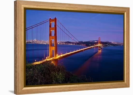 Golden Gate Sunset, 2018-null-Framed Premier Image Canvas