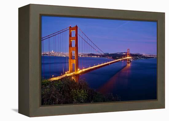 Golden Gate Sunset, 2018-null-Framed Premier Image Canvas