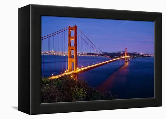 Golden Gate Sunset, 2018-null-Framed Premier Image Canvas