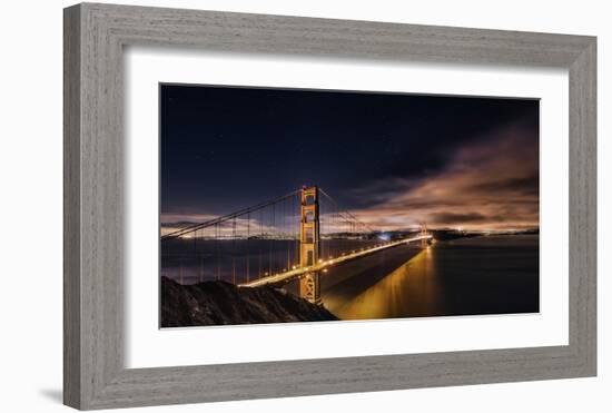 Golden Gate To Stars-Javier De La-Framed Giclee Print