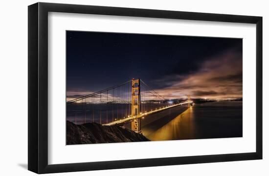 Golden Gate To Stars-Javier De La-Framed Giclee Print