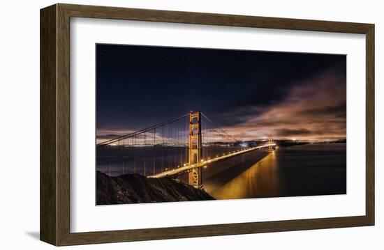 Golden Gate To Stars-Javier De La-Framed Giclee Print