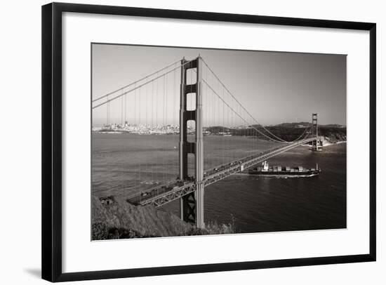 Golden Gate Toned-Chris Bliss-Framed Photographic Print