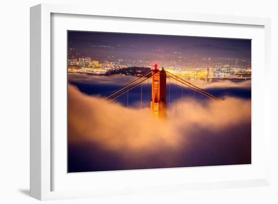 Golden Gate Tower and Low Fog and San Francisco, California-Vincent James-Framed Photographic Print