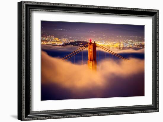 Golden Gate Tower and Low Fog and San Francisco, California-Vincent James-Framed Photographic Print