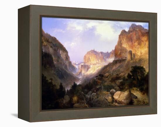 Golden Gate, Yellowstone National Park-Thomas Moran-Framed Premier Image Canvas