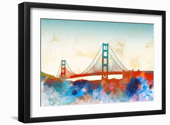 Golden Gate-Dan Meneely-Framed Art Print