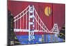 Golden Gate-Design Turnpike-Mounted Giclee Print