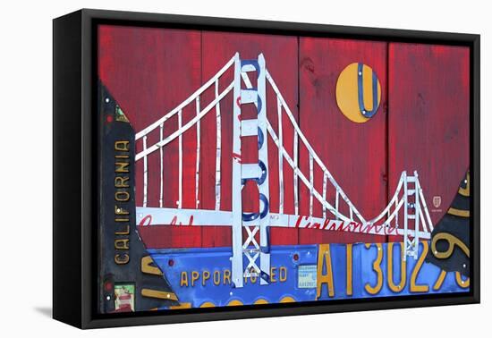 Golden Gate-Design Turnpike-Framed Premier Image Canvas