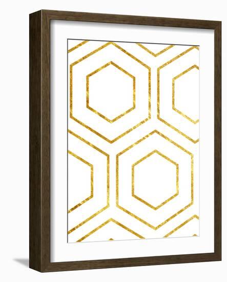 Golden Geo-Sheldon Lewis-Framed Art Print