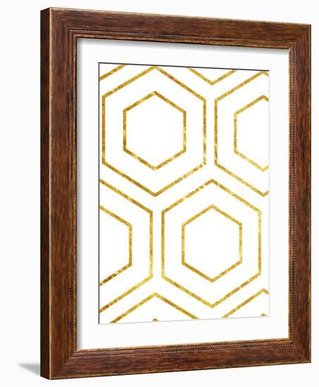 Golden Geo-Sheldon Lewis-Framed Art Print