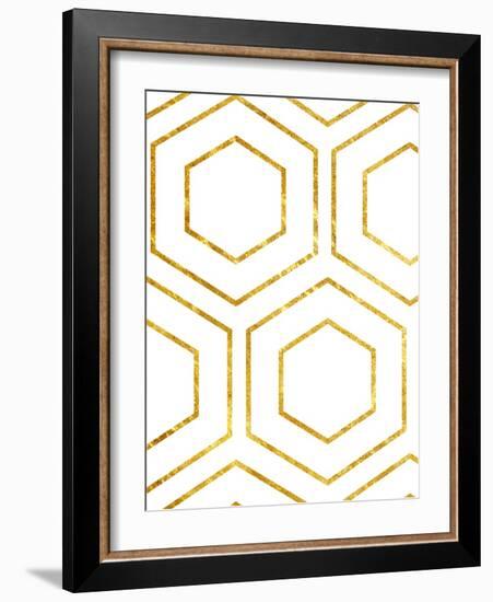 Golden Geo-Sheldon Lewis-Framed Art Print