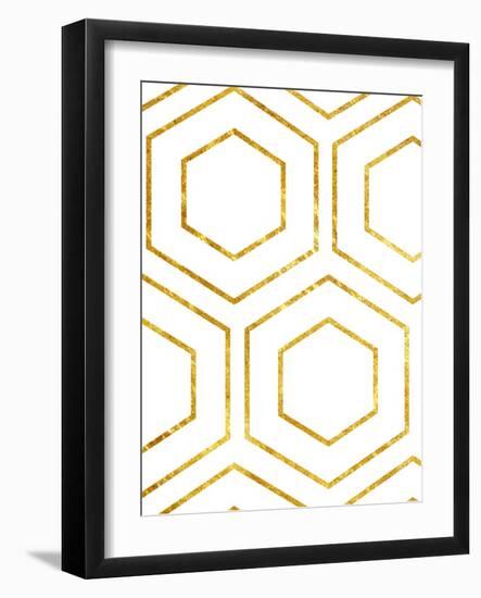 Golden Geo-Sheldon Lewis-Framed Art Print