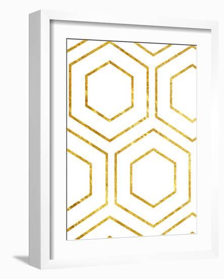 Golden Geo-Sheldon Lewis-Framed Art Print