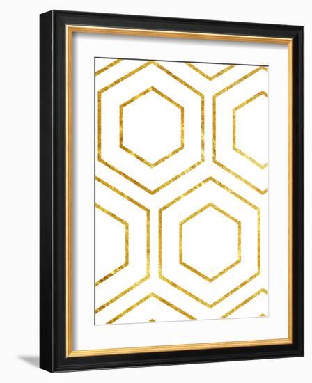 Golden Geo-Sheldon Lewis-Framed Art Print