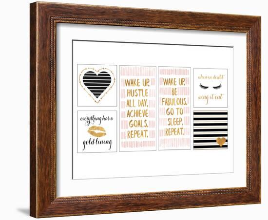 Golden Glam Collection-Sd Graphics Studio-Framed Art Print