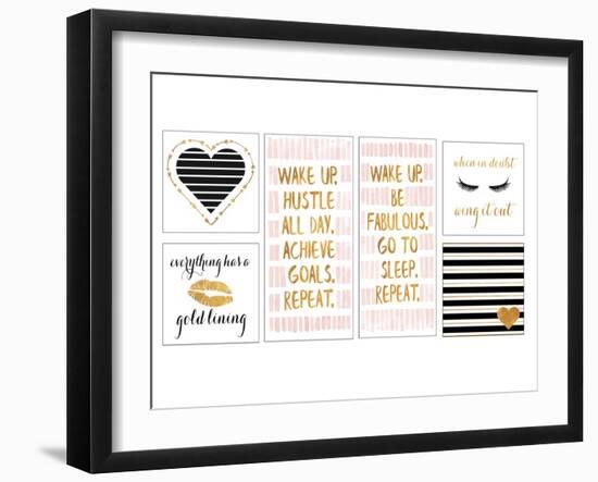 Golden Glam Collection-Sd Graphics Studio-Framed Art Print