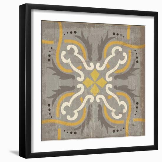 Golden Glow Square XV-Pela Design-Framed Art Print