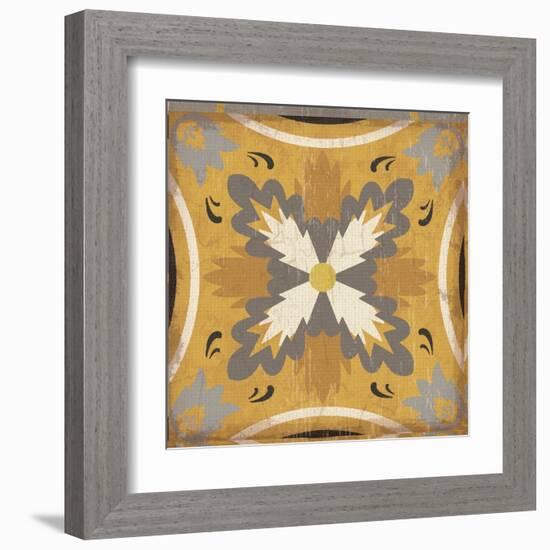 Golden Glow Square XVIII-Pela Design-Framed Art Print