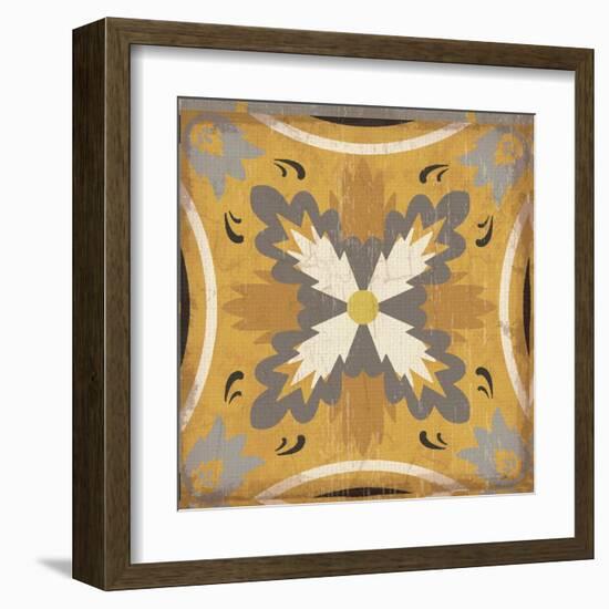 Golden Glow Square XVIII-Pela Design-Framed Art Print