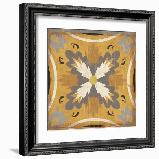 Golden Glow Square XVIII-Pela Design-Framed Art Print