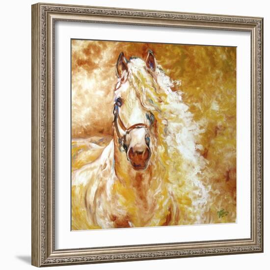 Golden Grace Andalusian Equine-Marcia Baldwin-Framed Giclee Print