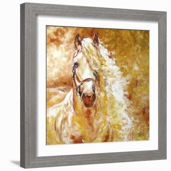 Golden Grace Andalusian Equine-Marcia Baldwin-Framed Giclee Print