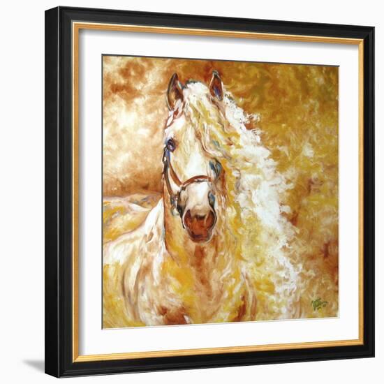 Golden Grace Andalusian Equine-Marcia Baldwin-Framed Giclee Print