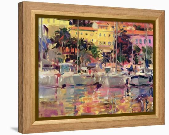 Golden Harbour Vista-Peter Graham-Framed Premier Image Canvas