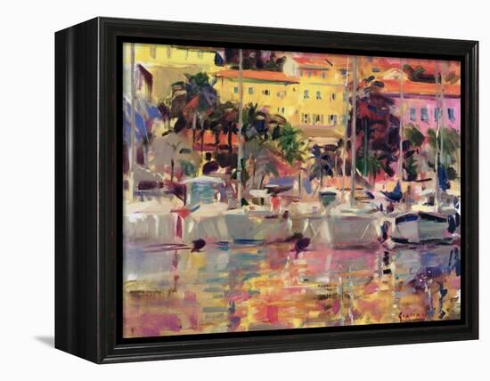 Golden Harbour Vista-Peter Graham-Framed Premier Image Canvas